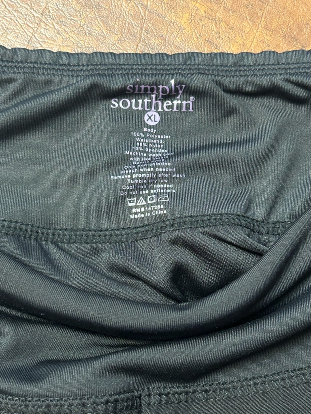 Simply Southern Women's Black Layered Ruffle Athletic Running Shorts SZ XL NWT - Picture 7 of 8